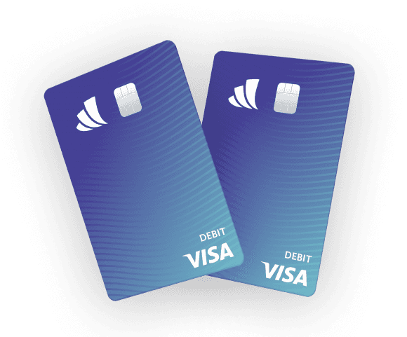 image of two debit cards